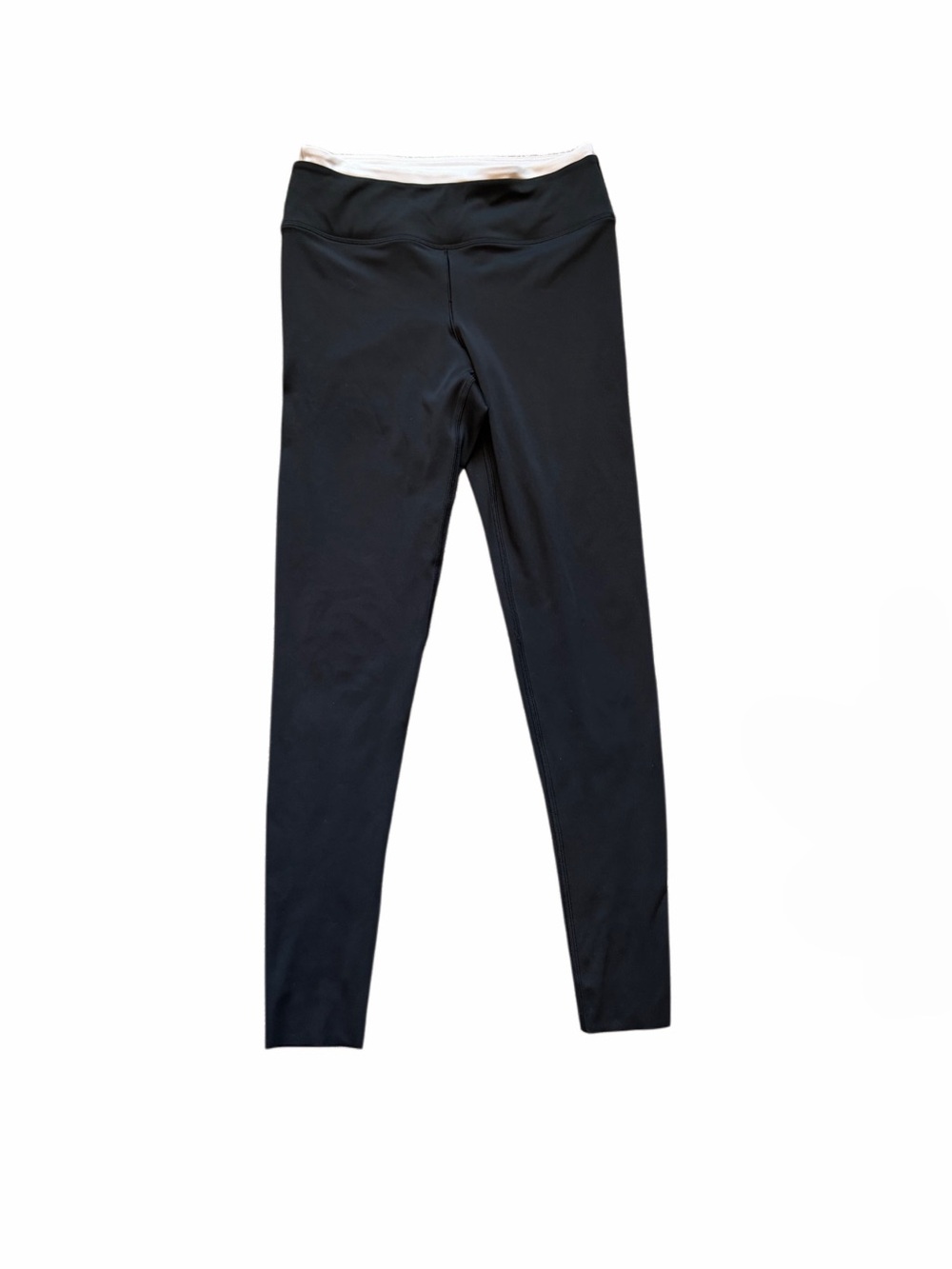 PINK Victoria's Secret Black Leggings with White Waistband